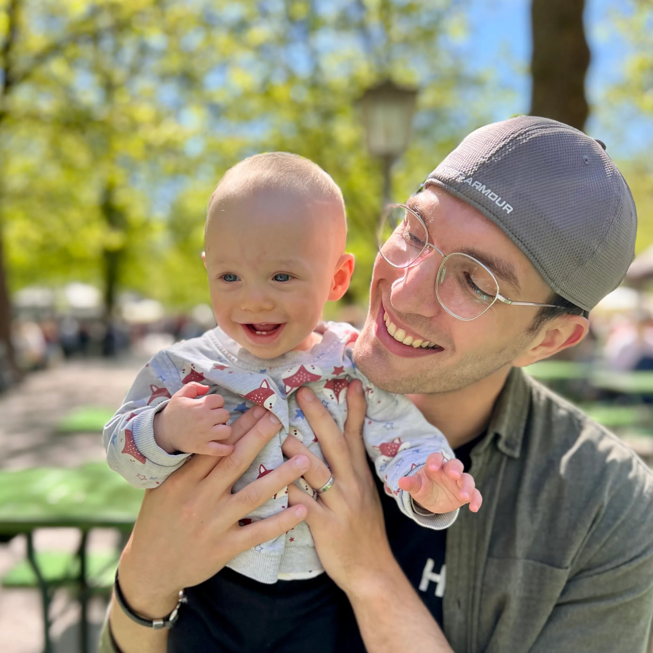 Carl with his son